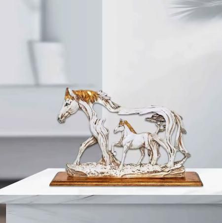 Horse with Baby Horse Statue Showpiece Idol Figurine